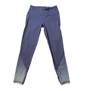 Victoria Sport Leggings Womens Small Blue Ombre Ankle Knockout Tight Pockets